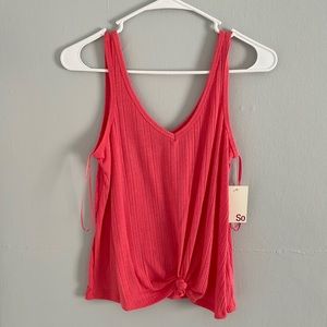 Coral tank top